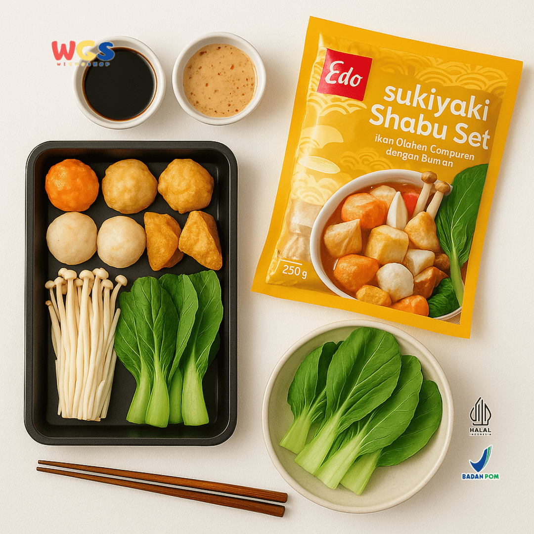 Edo Sukiyaki Shabu Set 250g – Ikan Olahan Campuran dengan Bumbu Sukiyaki Lezat
