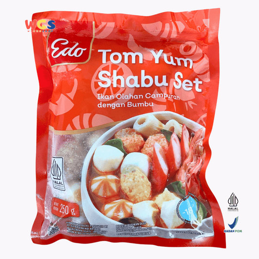 Edo Tom Yum Shabu Set 250g – Ready-to-Cook Mixed Processed Fish with Tom Yum Seasoning