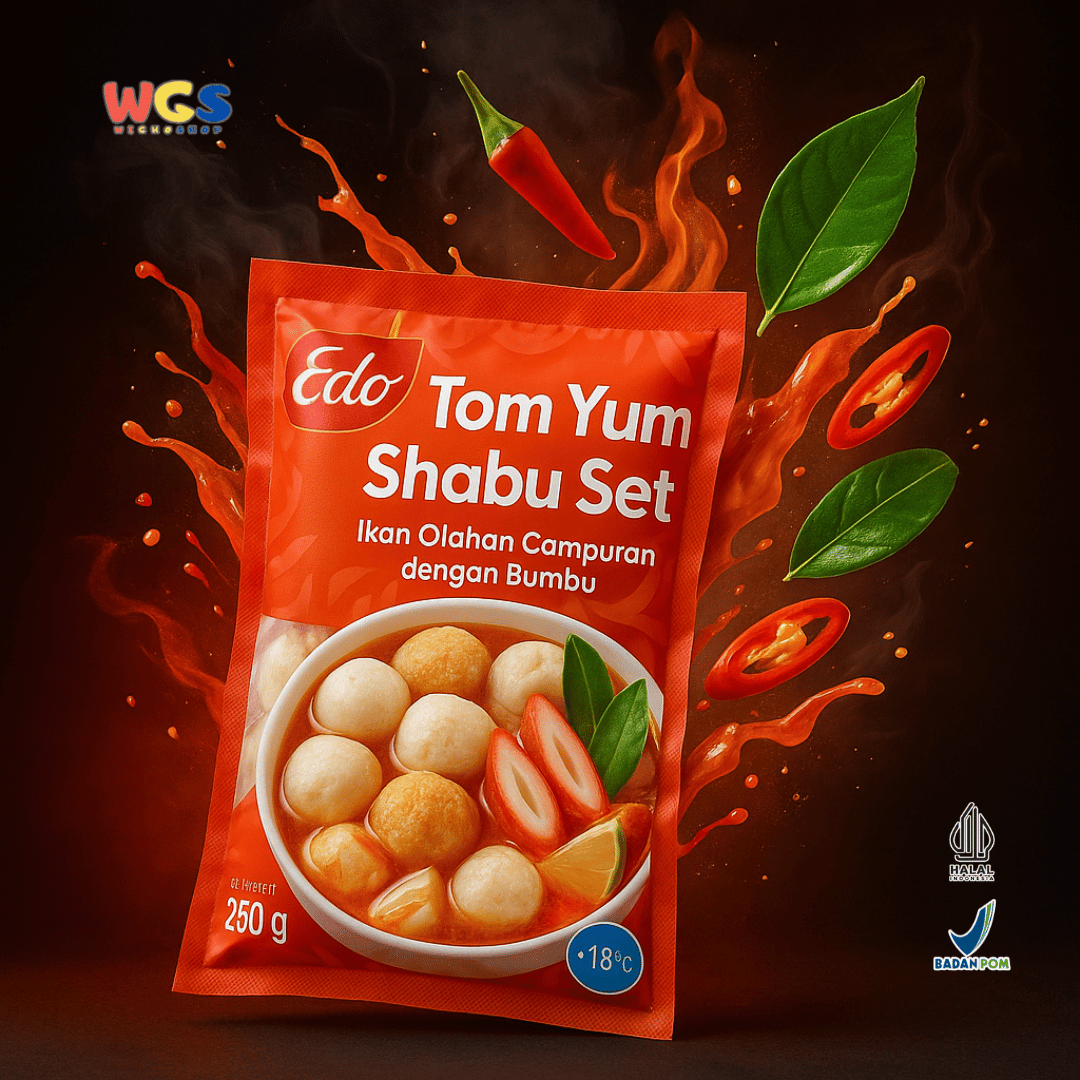Edo Tom Yum Shabu Set 250g – Ikan Olahan Campuran Siap Masak dengan Bumbu Tom Yum