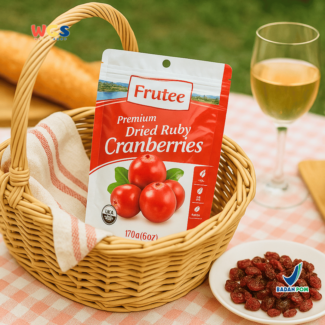 Frutee Dried Ruby Cranberries 170g – Cranberry Kering Premium Siap Santap dari USA