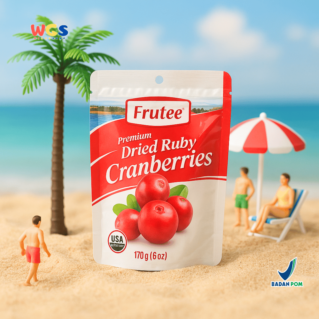 Frutee Dried Ruby Cranberries 170g – Cranberry Kering Premium Siap Santap dari USA