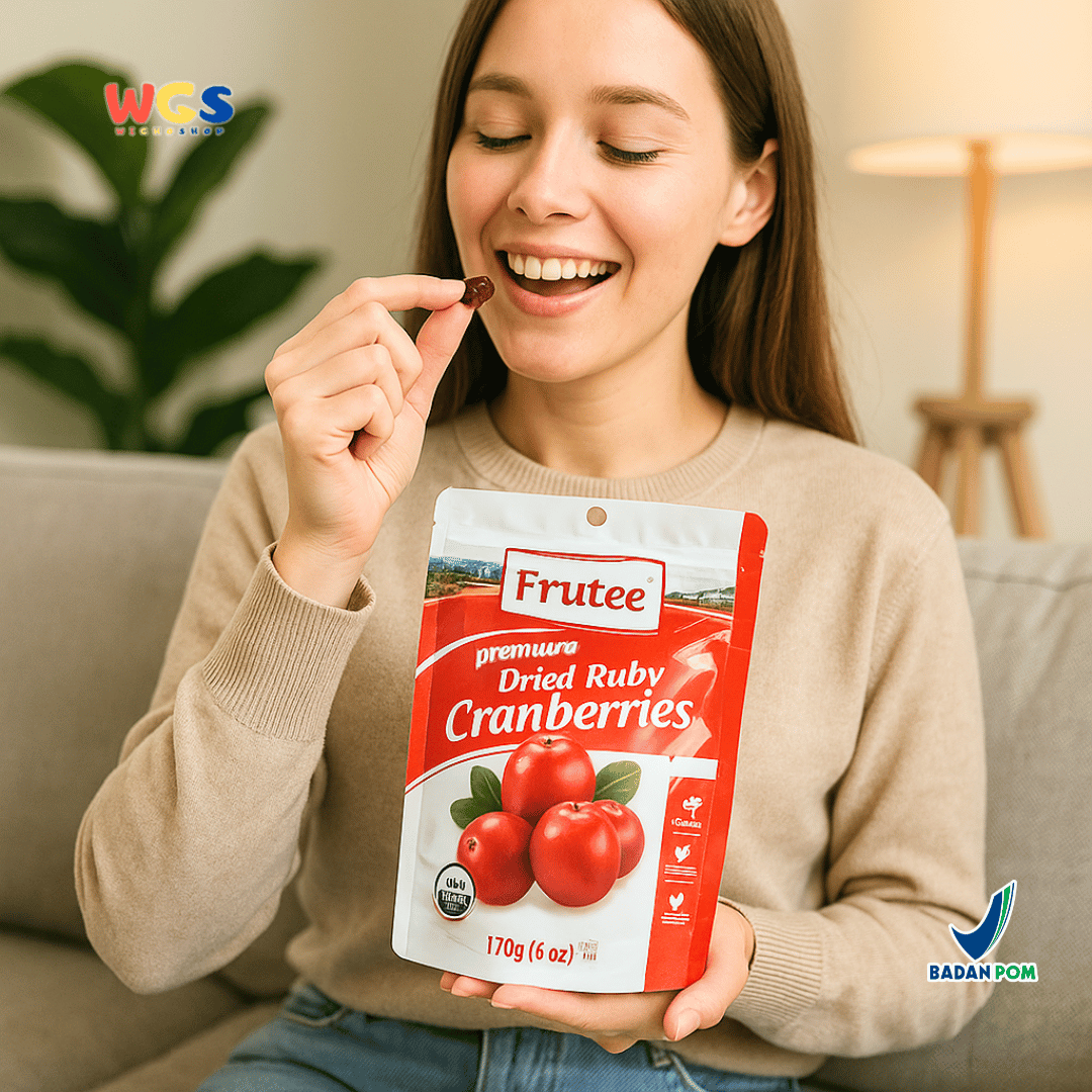 Frutee Dried Ruby Cranberries 170g – Cranberry Kering Premium Siap Santap dari USA