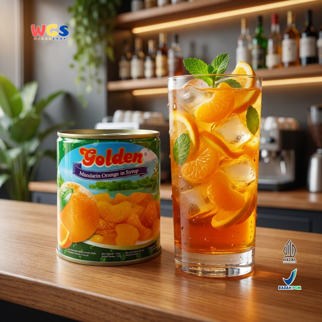 Golden Canned Mandarin Orange in Syrup 312g - Premium Canned Mandarin Oranges