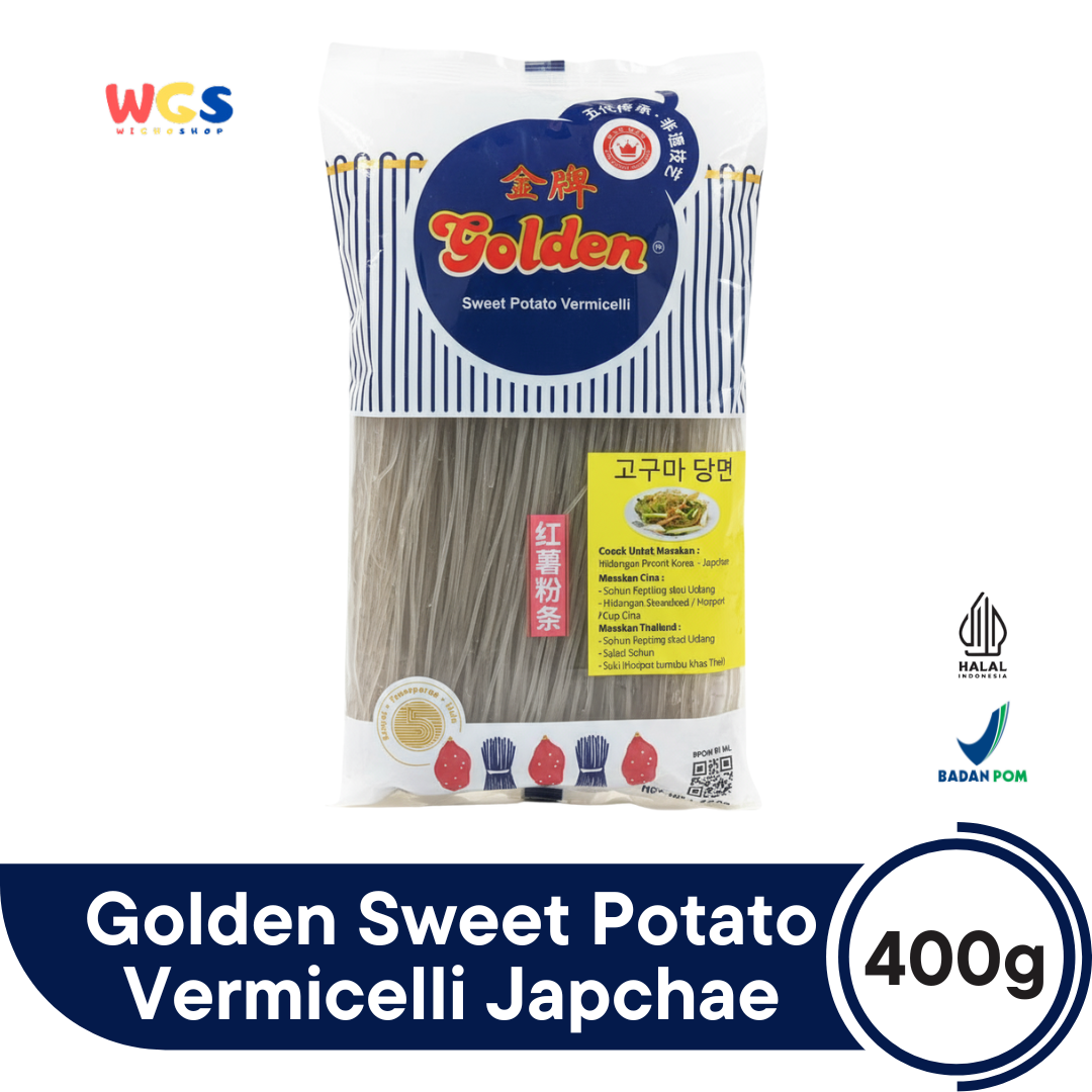 Golden Sweet Potato Vermicelli 400g Japchae | Multipurpose Chewy Sweet Potato Vermicelli