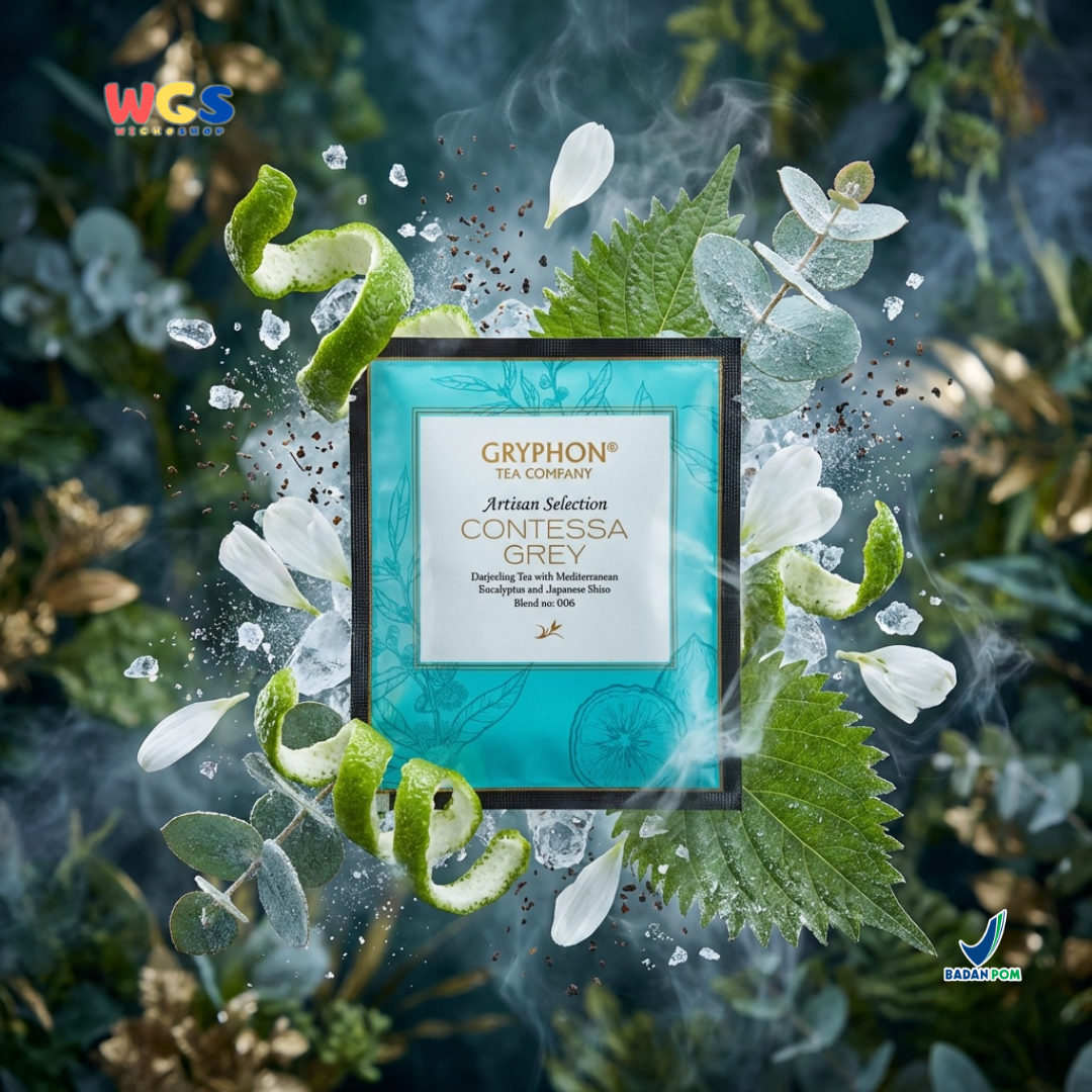 Gryphon Contessa Grey Artisan Selection - Teh Darjeeling dengan Bergamot, Eucalyptus & Shiso