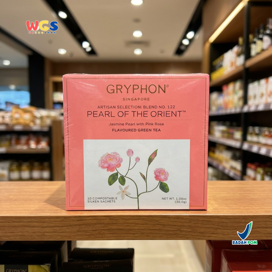 Gryphon Pearl of the Orient Artisan Green Tea 30g (10 Sachet) – Teh Hijau Jasmine & Mawar