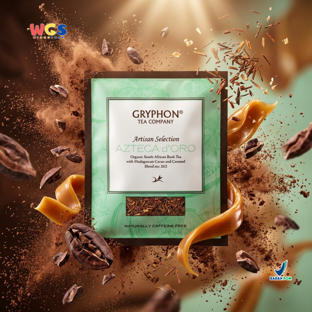 Gryphon Tea Azteca d’Oro Artisan Selection - Bush Tea Cacao Caramel Naturally Caffeine Free