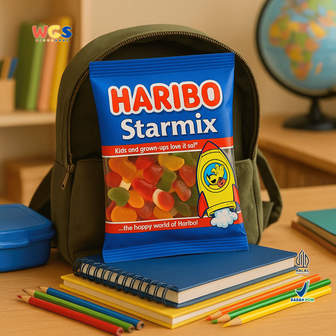HARIBO Starmix Permen Jelly Rasa Buah & Cola 80g – Campuran Bentuk Unik dan Warna-warni