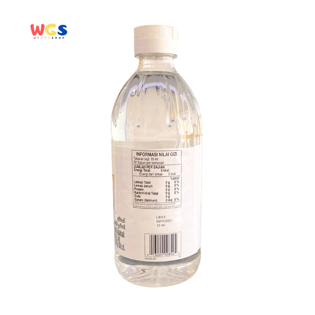 HEINZ Premium Distilled White Vinegar 5% 473ml - Pure, Multipurpose, Halal White Vinegar