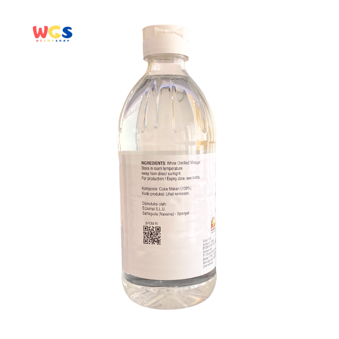HEINZ Premium Distilled White Vinegar 5% 473ml - Pure, Multipurpose, Halal White Vinegar
