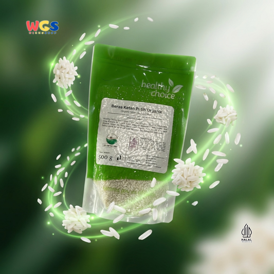 Healthy Choice Beras Ketan Putih Organik 500g – Organic White Glutinous Rice