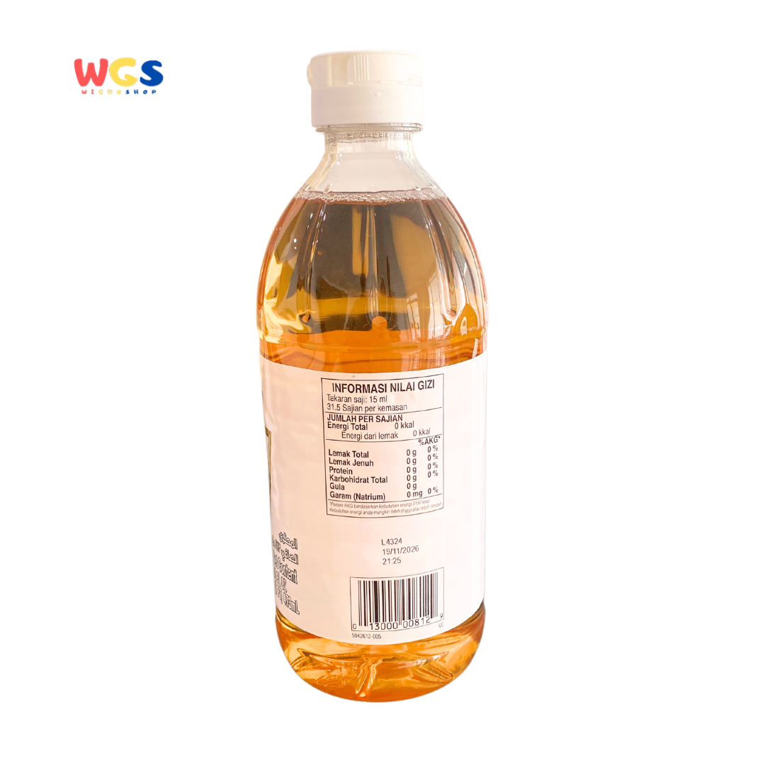 Heinz Apple Cider Vinegar 473ml - Pure Apple Cider Vinegar for Health, Culinary, and Natural Care