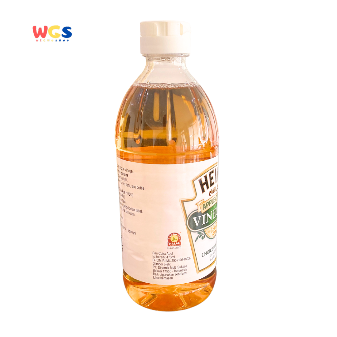 Heinz Apple Cider Vinegar 473ml - Pure Apple Cider Vinegar for Health, Culinary, and Natural Care