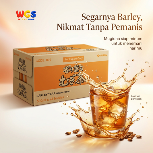 ITO EN Barley Tea Mugicha 500ml x 24 Botol Per Dus - Teh Jelai Tanpa Gula & Kafein