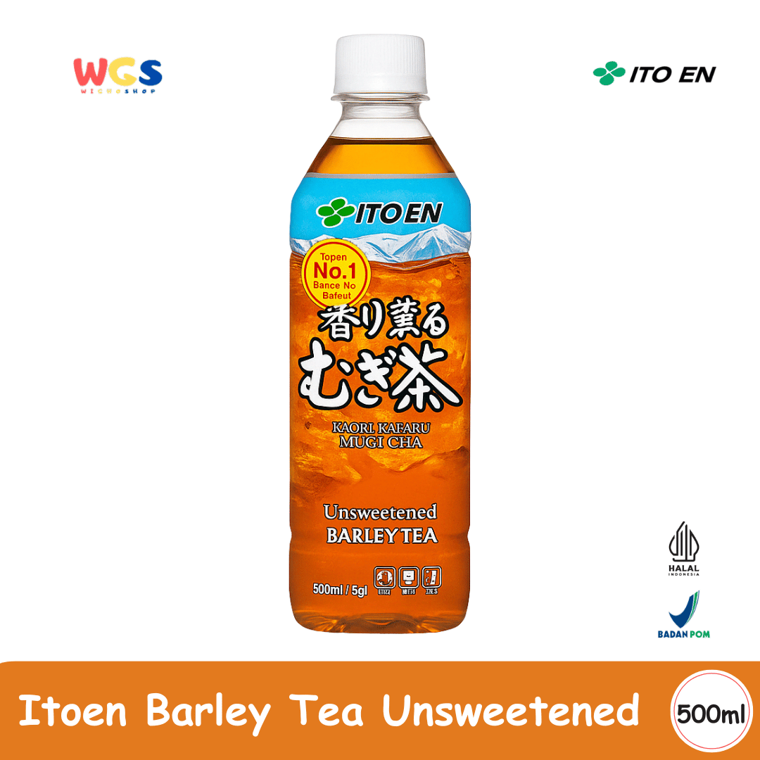 ITO EN Unsweetened Barley Tea 500mL – Sugar-Free & Caffeine-Free Japanese Mugicha