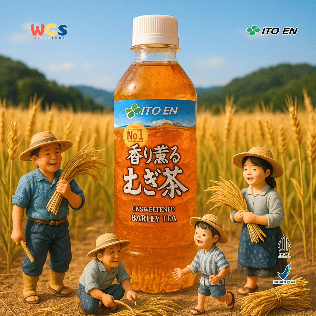 ITO EN Unsweetened Barley Tea 500mL – Sugar-Free & Caffeine-Free Japanese Mugicha