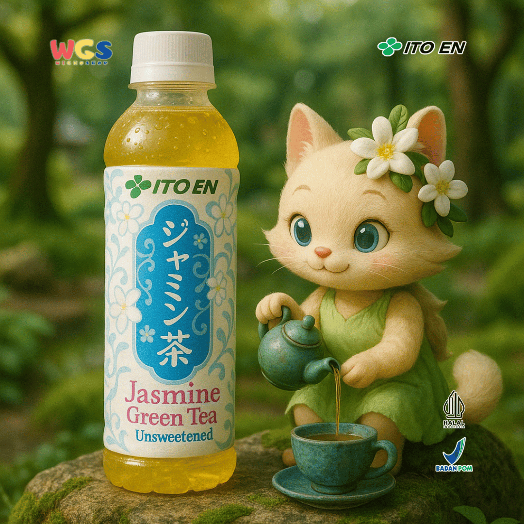 ITO EN Jasmine Green Tea Unsweetened 500mL x 24 – Teh Hijau Melati Jepang Tanpa Gula