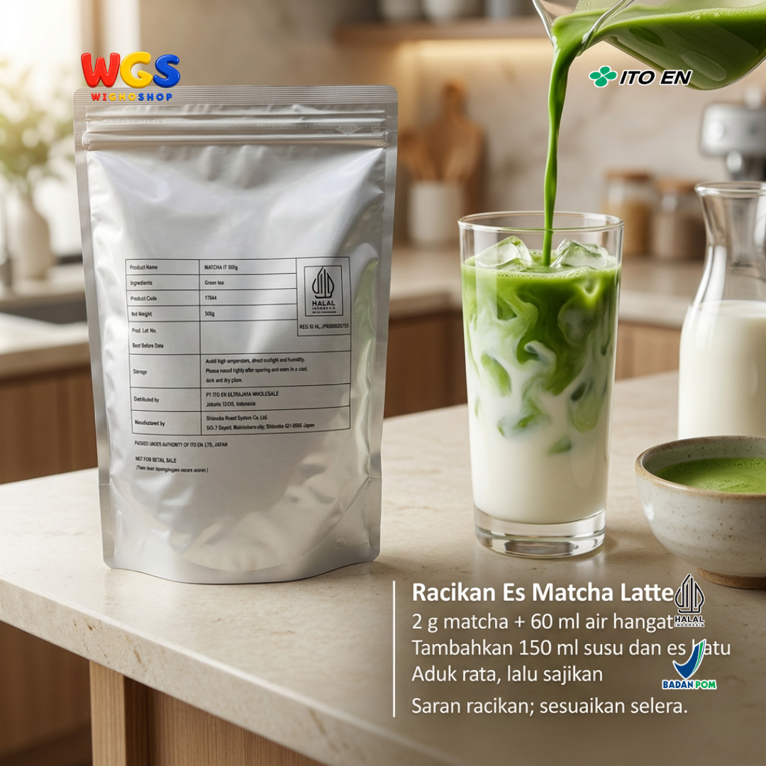 ITO EN Matcha IT Shizuoka 500g - Bubuk Teh Hijau Jepang untuk Matcha Latte, Dessert dan Baking
