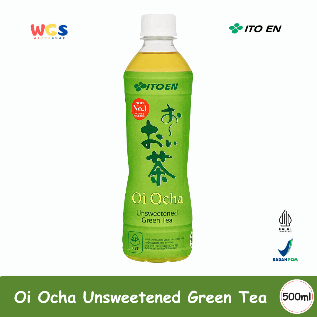 ITO EN Oi Ocha Unsweetened Green Tea 500mL – Sugar-Free Japanese Green Tea, Fresh & Healthy