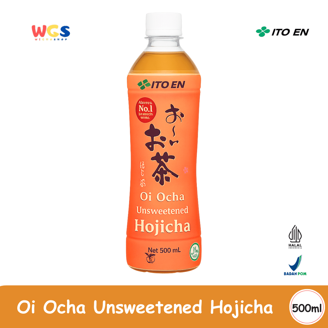 ITO EN Oi Ocha Unsweetened Hojicha 500mL – Roasted Japanese Green Tea Without Sugar & 0 Calories