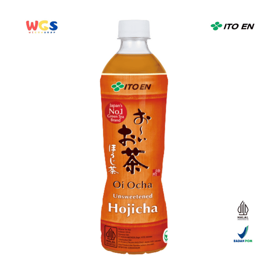 ITO EN Oi Ocha Unsweetened Hojicha 500mL – Roasted Japanese Green Tea Without Sugar & 0 Calories