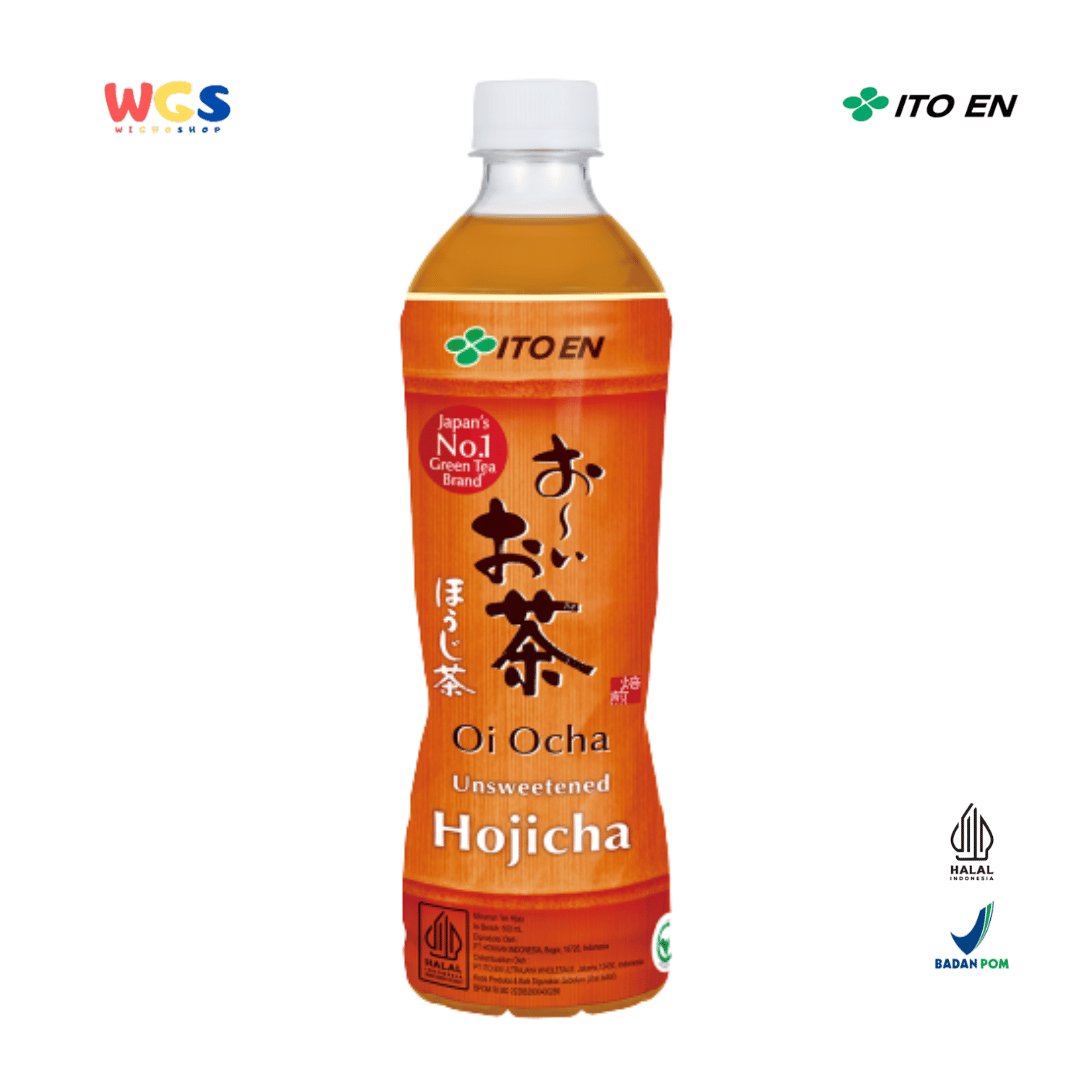 ITO EN Oi Ocha Unsweetened Hojicha 500mL – Roasted Japanese Green Tea Without Sugar & 0 Calories
