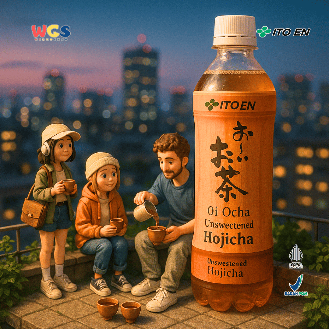 ITO EN Oi Ocha Unsweetened Hojicha 500mL – Roasted Japanese Green Tea Without Sugar & 0 Calories