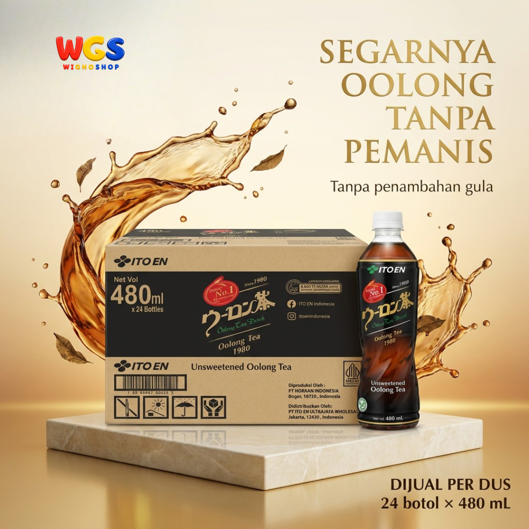 ITO EN Oolong Tea Unsweetened 480mL x 24 – Japanese Oolong Tea Without Sugar, Coloring & Preservatives
