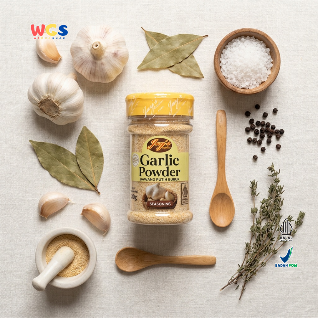 Jay’s Garlic Powder Bawang Putih Bubuk 80g – Bumbu Masak Praktis Aroma Kuat & Gurih