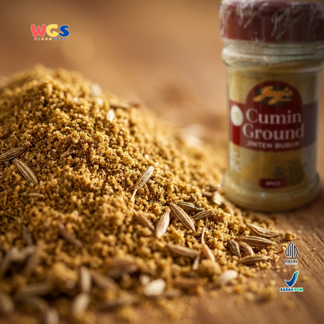 Jay’s Kitchen Cumin Ground 65g - Jinten Bubuk Murni Siap Pakai untuk Kari, Gulai dan Marinasi