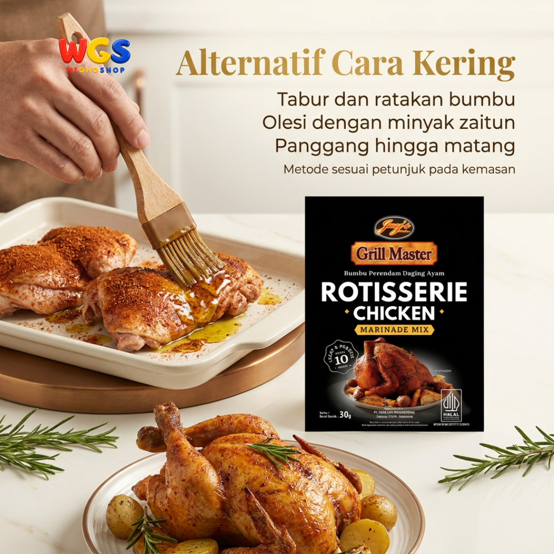 Jay's Kitchen Grill Master Rotisserie Chicken 30g - Bumbu Marinasi Ayam Panggang BBQ