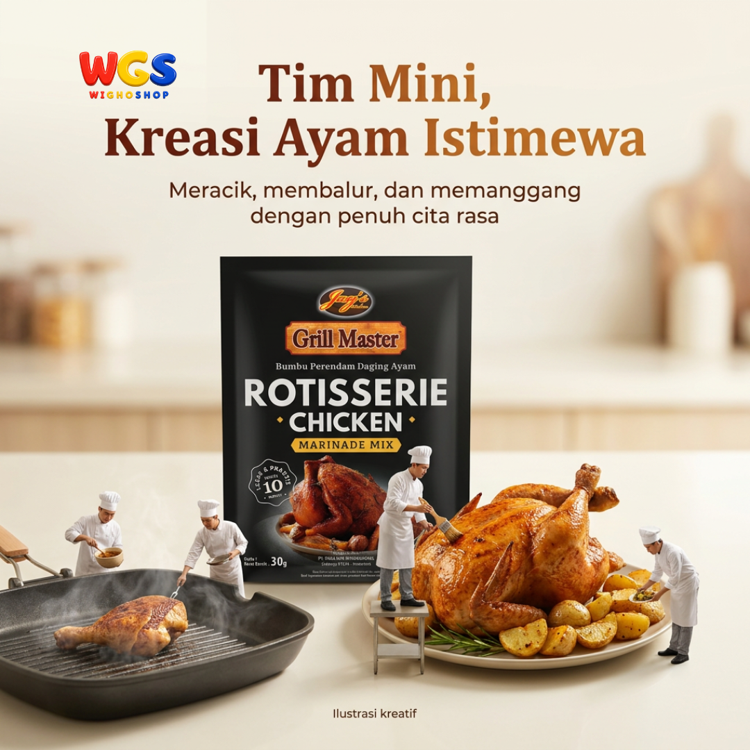 Jay's Kitchen Grill Master Rotisserie Chicken 30g - Bumbu Marinasi Ayam Panggang BBQ
