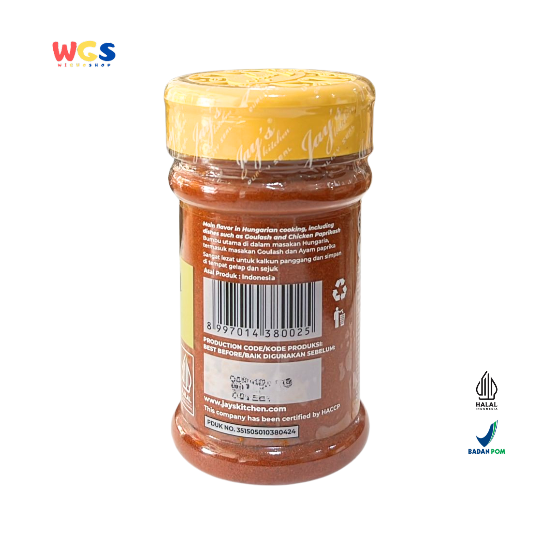 Jay’s Kitchen Paprika Powder 70g (Paprika Bubuk Premium 100% Asli – Bumbu Masakan Serbaguna)