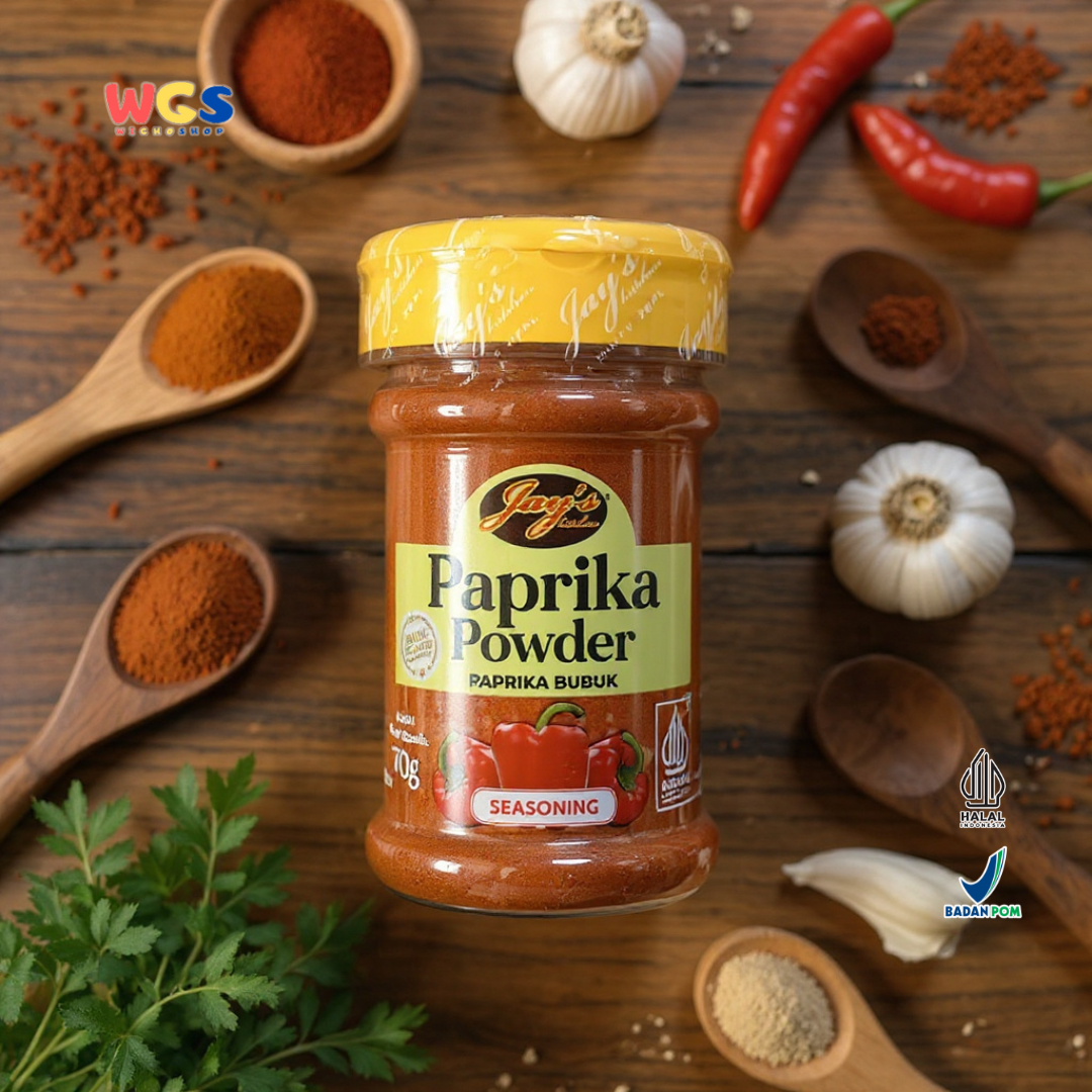 Jay’s Kitchen Paprika Powder 70g (Paprika Bubuk Premium 100% Asli – Bumbu Masakan Serbaguna)