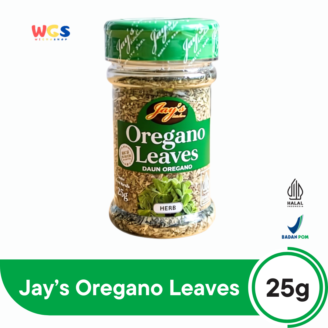Jay's Oregano Leaves 25g | Premium Dried Oregano Leaves for Italian & Western Cooking
