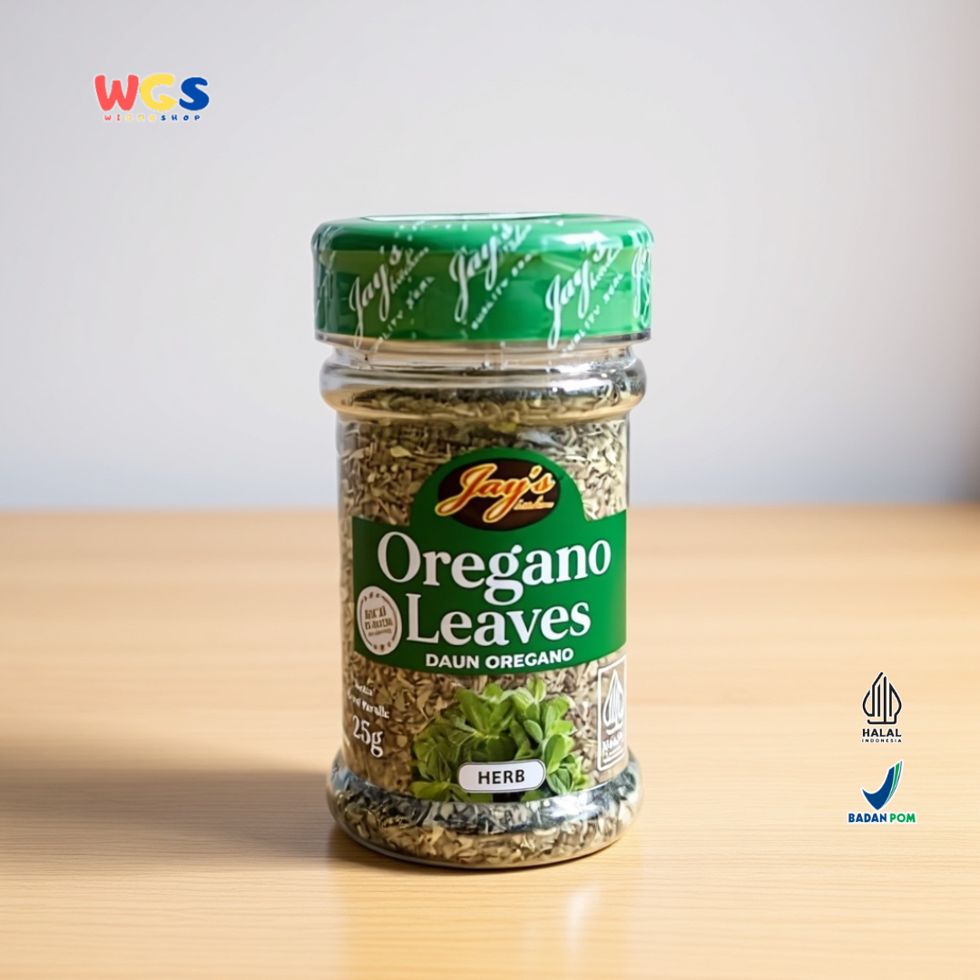 Jay's Oregano Leaves 25g | Premium Dried Oregano Leaves for Italian & Western Cooking