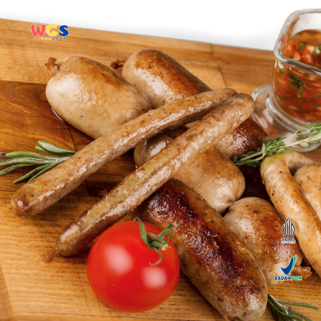 KANZLER Cheese Cocktail Chicken Sausage 500g – Sosis Ayam Keju Premium, Lezat & Extra Meaty!