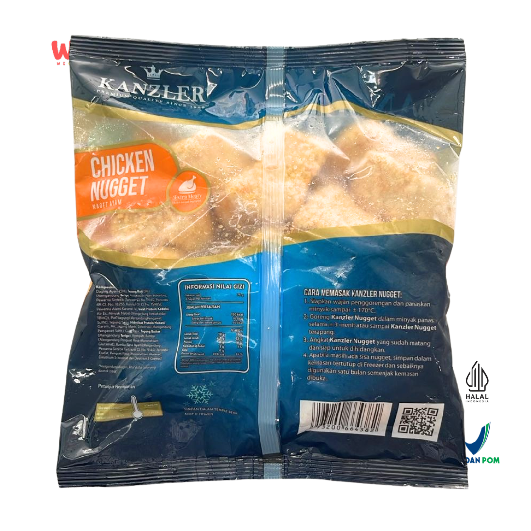 KANZLER Chicken Nugget 450g – Nugget Ayam Premium, Lezat, dan Extra Meaty