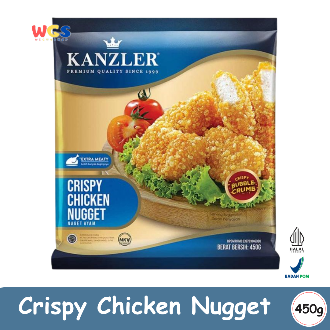 KANZLER Crispy Chicken Nugget 450g – Nugget Ayam Premium dengan Lapisan Renyah dan Extra Meaty