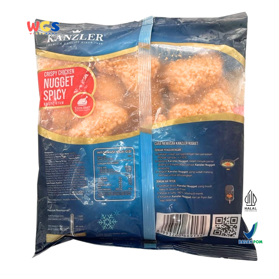 KANZLER Crispy Chicken Nuggets Spicy 450g – Premium Spicy Chicken Nuggets with a Crispy and Extra Meaty Coating