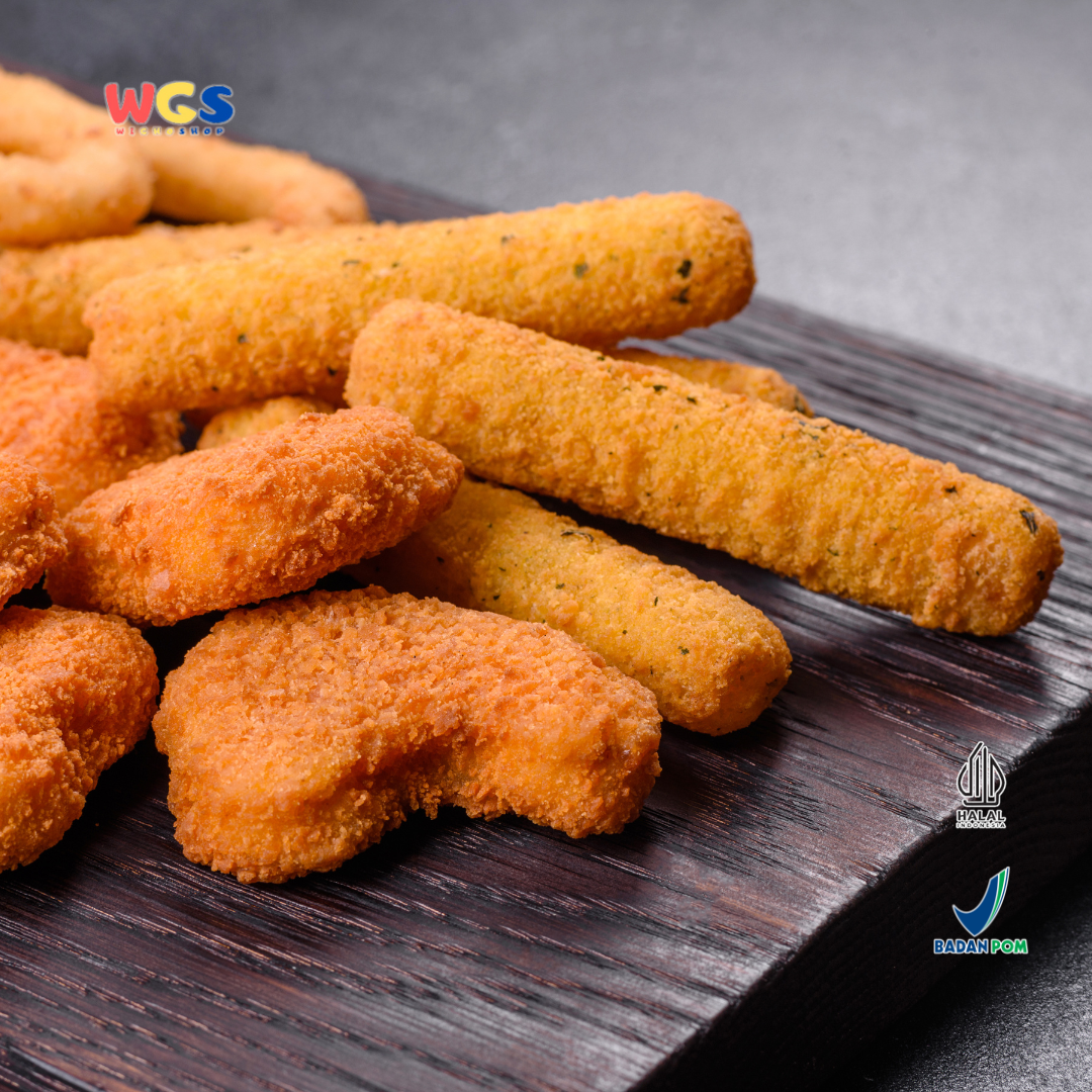 KANZLER Crispy Chicken Nugget Stick 450g – Nugget Ayam Premium Bentuk Stik, Renyah dan Extra Meaty