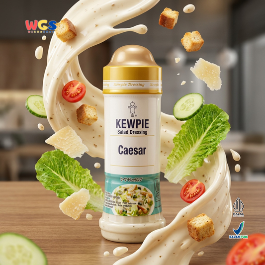 Kewpie Salad Dressing Caesar 200ml - Saus Salad Keju Creamy Halal Dressing Caesar Sayur Ayam Sushi Pasta