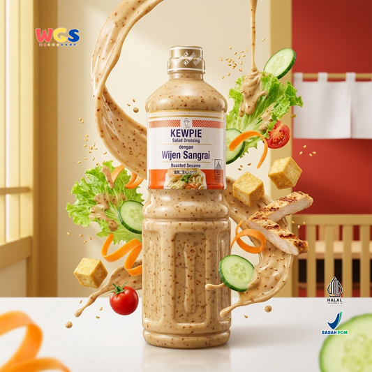 Kewpie Salad Dressing Wijen Sangrai 1L - Roasted Sesame Saus Salad Halal Goma Dressing Sayur Ayam Sushi