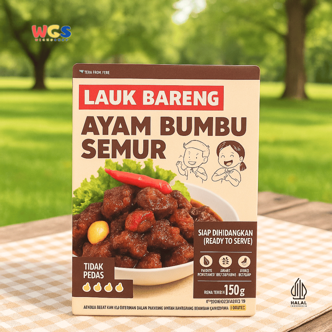 Side Dish with Chicken with Semur Spices 150g – Tender Chicken with Thick, Sweet and Savory Gravy, Ready to Eat