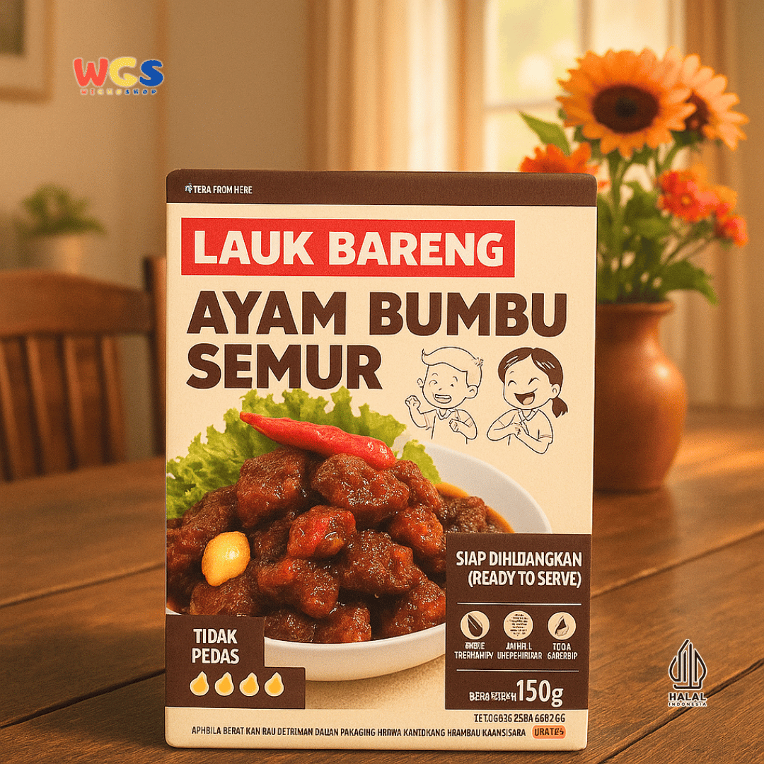 Side Dish with Chicken with Semur Spices 150g – Tender Chicken with Thick, Sweet and Savory Gravy, Ready to Eat