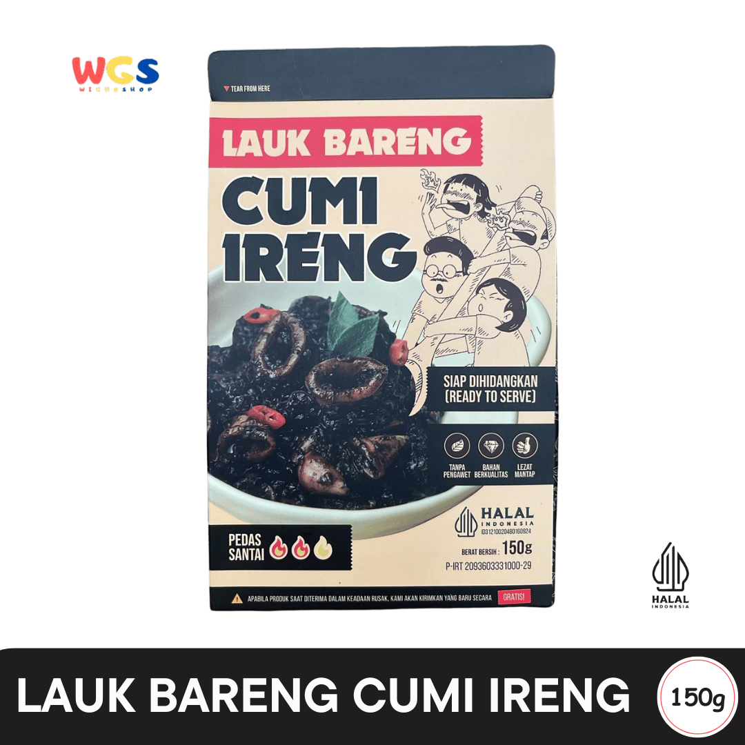 Lauk Bareng Cumi Ireng 150g – Lauk Cumi Tinta Siap Santap, Praktis & Pedas Santai