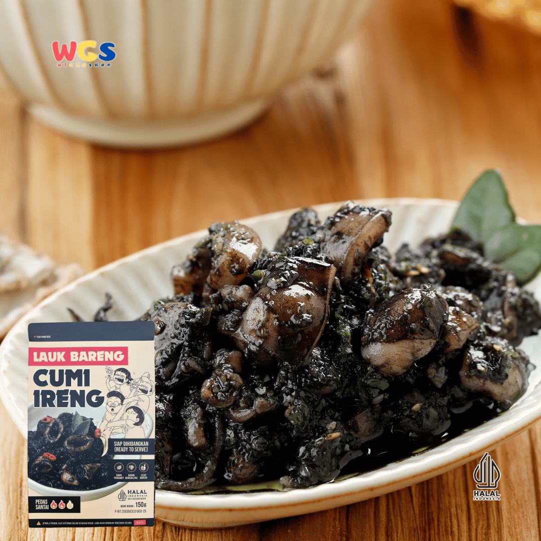 Lauk Bareng Cumi Ireng 150g – Lauk Cumi Tinta Siap Santap, Praktis & Pedas Santai
