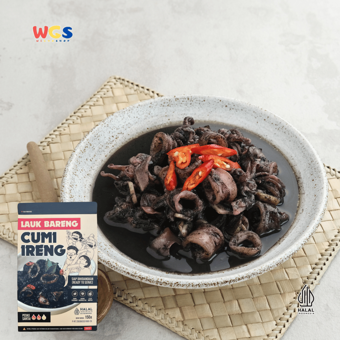 Lauk Bareng Cumi Ireng 150g – Lauk Cumi Tinta Siap Santap, Praktis & Pedas Santai