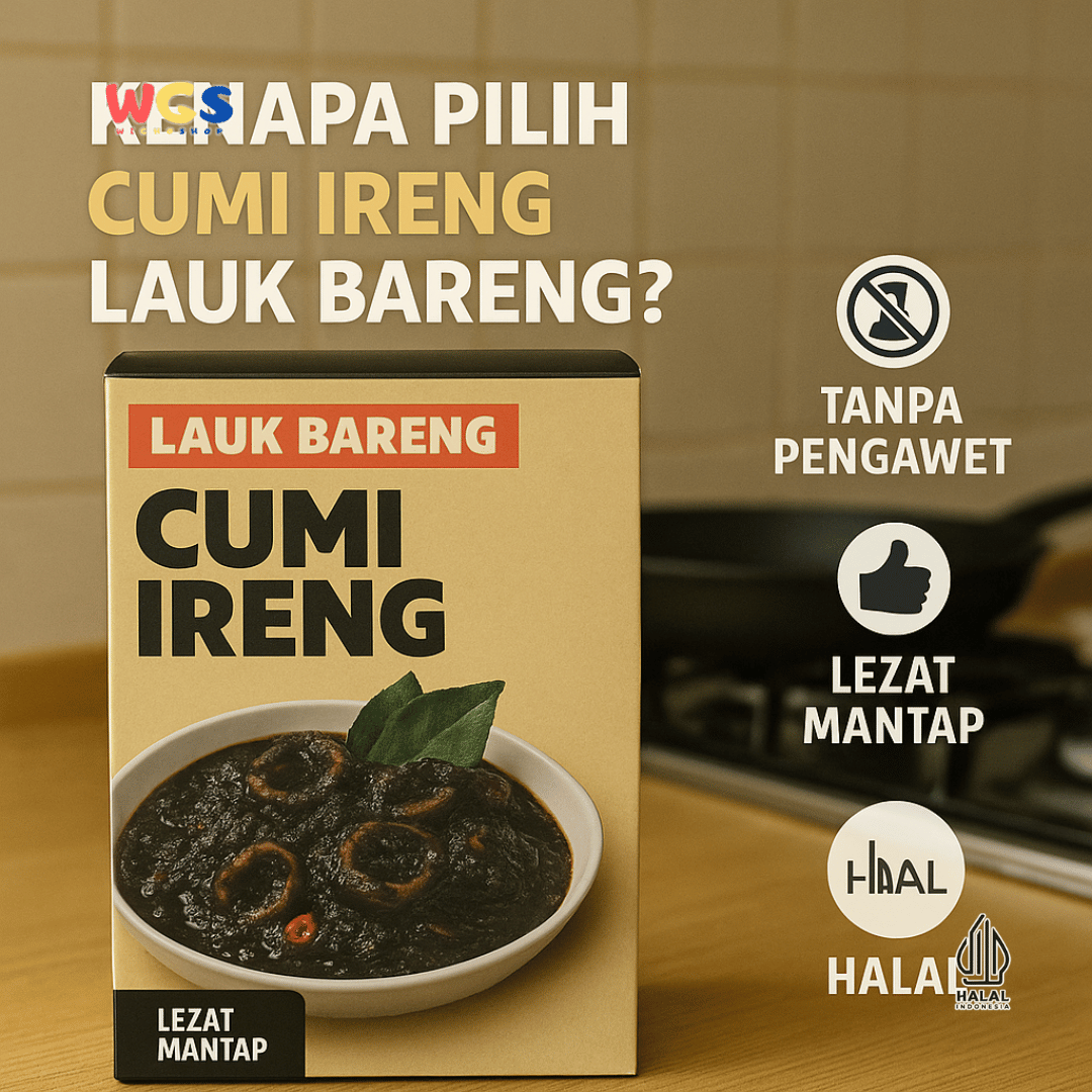 Lauk Bareng Cumi Ireng 150g – Lauk Cumi Tinta Siap Santap, Praktis & Pedas Santai