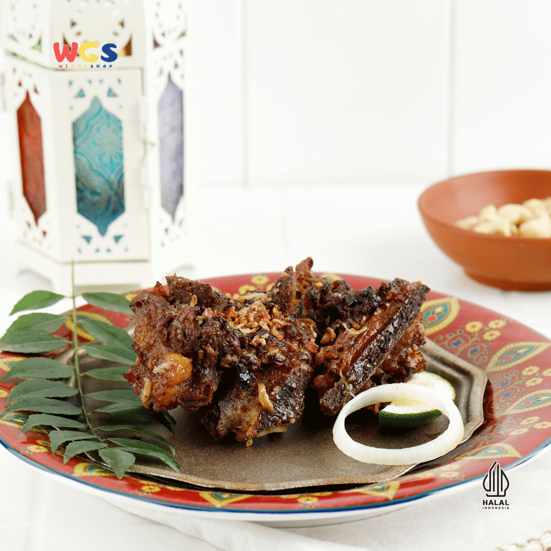 Lauk Bareng Iga Sambal Bakar 150g – Lauk Iga Pedas Siap Santap, Empuk, Berbumbu & Praktis